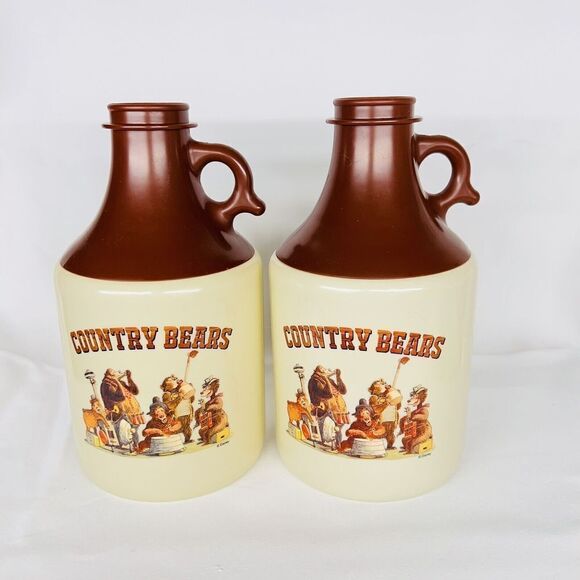 Disney Other - 2 Disney Parks Country Bears Jamboree Plastic Drinking Sipper Jug Retired NO LID